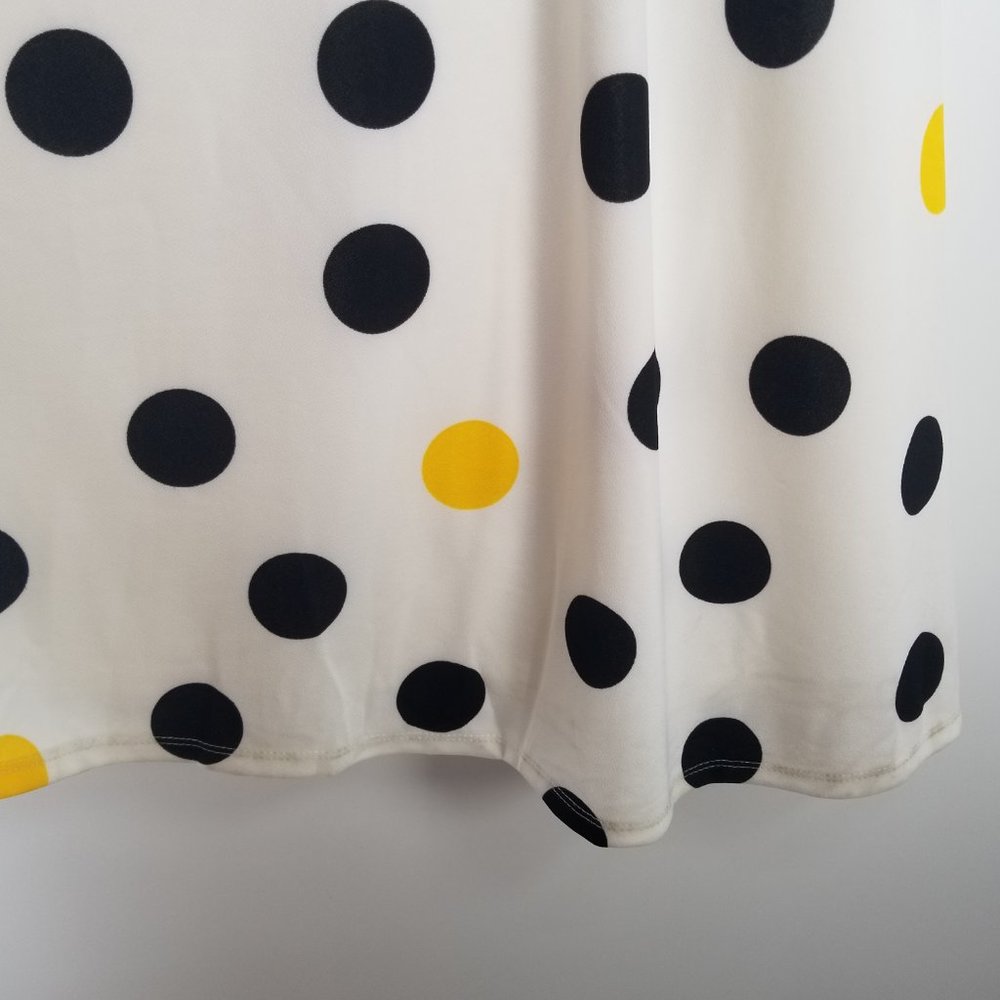 Polka Dot Retro Style Sleeveless A-Line Dress - Picture 8 of 8